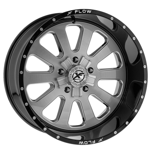 XFX Flow XFX-302 5x139.7/5x150 22x12 -44 Brushed & Milled With Black Lip