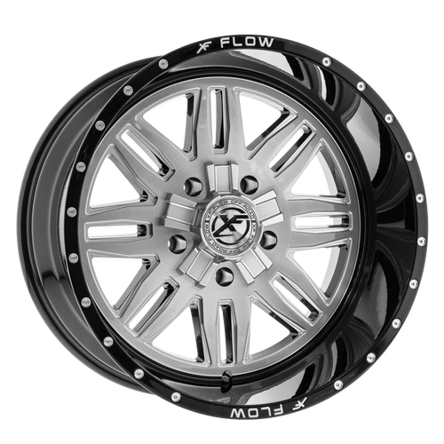 XFX Flow XFX-303 5x139.7/5x150 22x12 -44 Brushed & Milled With Black Lip