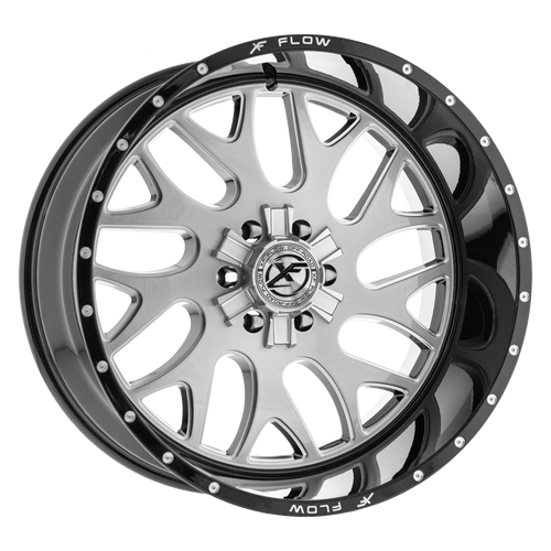 XFX Flow XFX-301 5x139.7/5x150 22x12 -44 Brushed & Milled With Black Lip