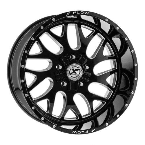 XFX Flow XFX-301 6x135/6x139.7 20x10 -24 Gloss Black & Milled