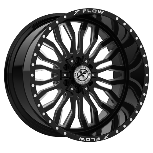 XFX Flow XFX-305 6x135/6x139.7 24x14 -76 Gloss Black & Milled