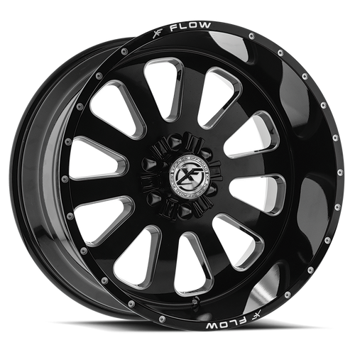 XFX Flow XFX-302 8x165.1/8x170 22x12 -44 Gloss Black & Milled
