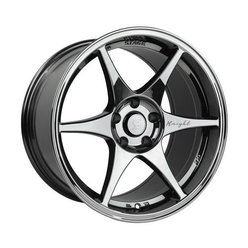 Stage Wheels Knight 5x120 18x9.5 +12 Black Chrome