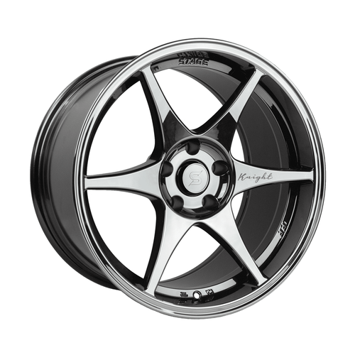 Stage Wheels Knight 5x100 18x9.5 +35 Black Chrome