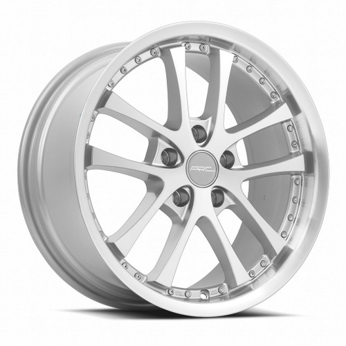 Vors AR5 5x112 17x8 +35 Silver Machine Face Lip Chrome Rivet