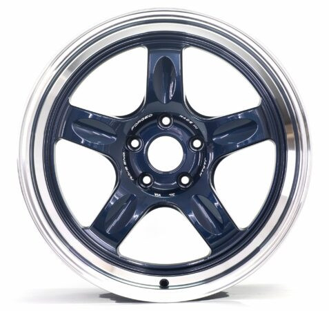 Volk Racing 21C 5x114.3 18x10.5 +15 MAG BLUE / RIM DC