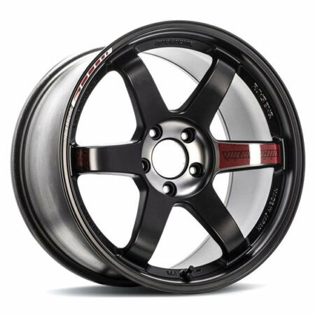 Volk Racing TE37SL BK-II 5x114.3 18x9.5 +21 PRESSED BLACK / RIM REDOT