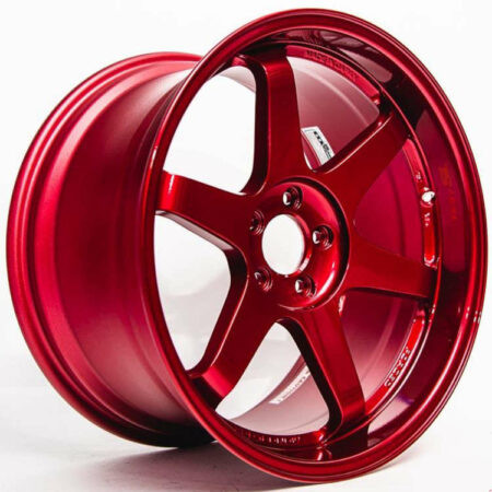 Volk Racing TE37SL 5x120 18x9.5 +22 HYPER RED