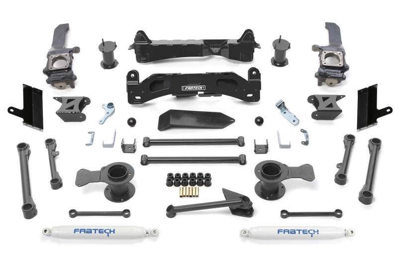 Fabtech 6-inch basic lift system with performance shocks for 2015-2021 Toyota 4Runner 4WD
