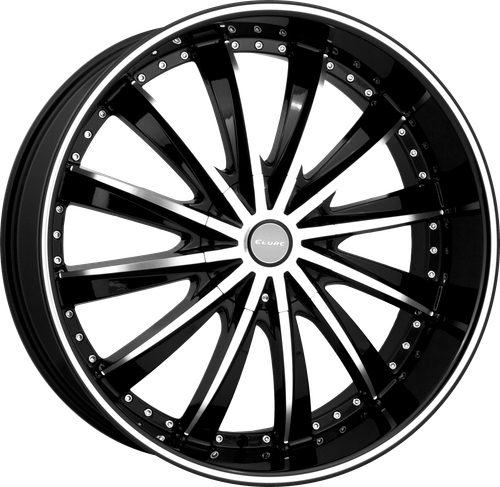ELURE 31 5x108/5X114.3 22x8 +38 BLACK MACHINED