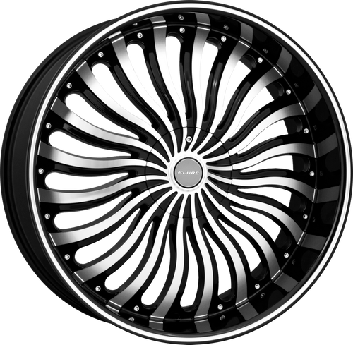 ELURE 33 5X115/5X120 24x9 +13 BLACK MACHINED