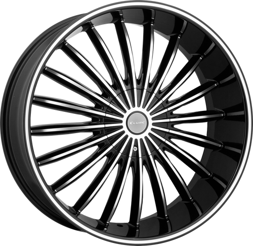 ELURE 34 5X112/5X114.3 22x8 +38 BLACK MACHINED