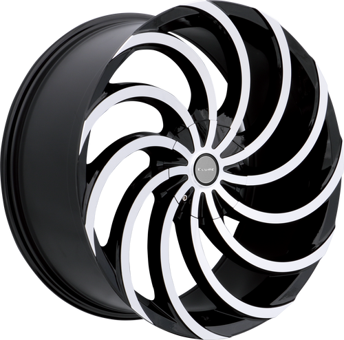 ELURE 47 5X115/5X120 22x9.5 +13 BLACK MACHINED