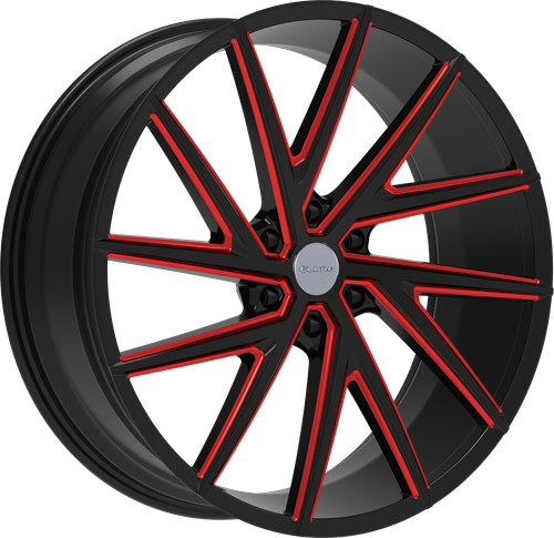 ELURE 50 6X139.7 24x9.5 +24 BLACK RED MILLED