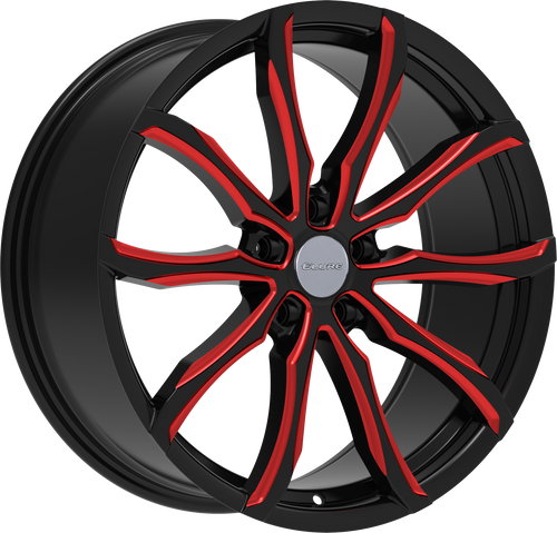 ELURE 51 5X120 20x8.5 +35 BLACK AND RED MILLED