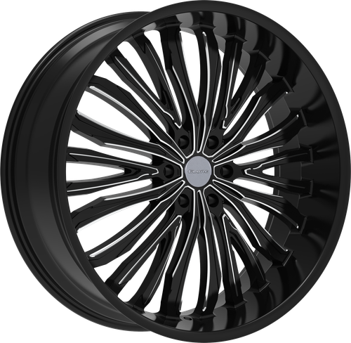 ELURE 55 6X139.7 26x10 +24 BLACK AND MILLED