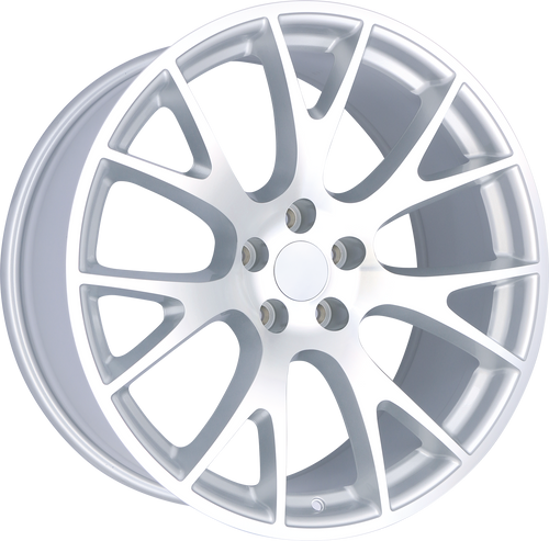REPLICA 218 5X115 22x9.5 +15 SILVER MACHINED