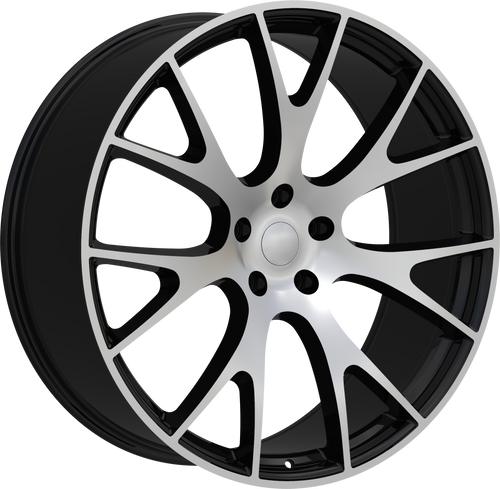 REPLICA 218 5X139.7 24x10 +30 BLACK MACHINED