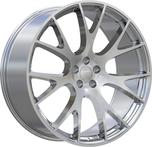 REPLICA 218 5X115 20x9.5 +15 CHROME STAGGERED ONLY