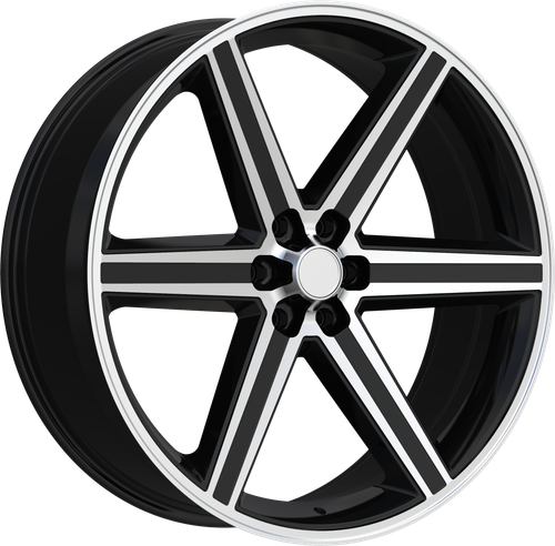 REPLICA 248 6X139.7 24x10 +10 BLACK MACHINED
