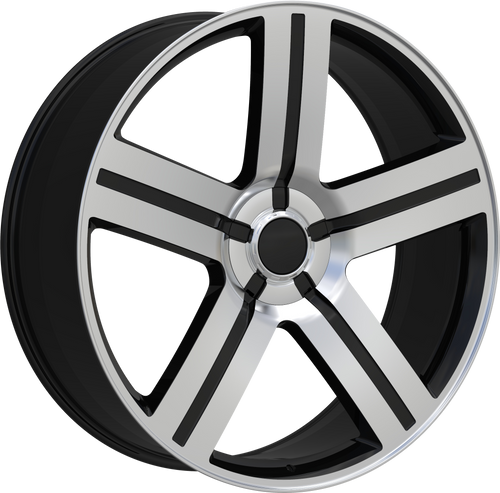 REPLICA 258 6X139.7 24x9.5 +30 BLACK MACHINED