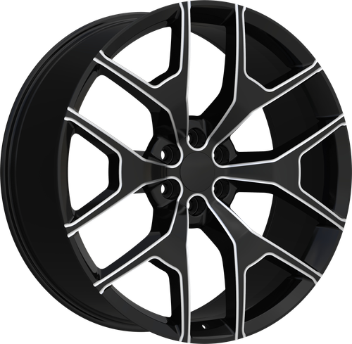 REPLICA 288 6X139.7 22x9.5 +30 BLACK AND MILLED