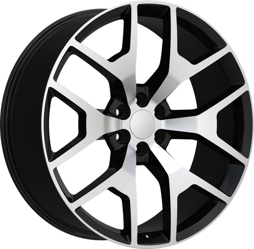 REPLICA 288 6X139.7 24x10 +30 BLACK MACHINED