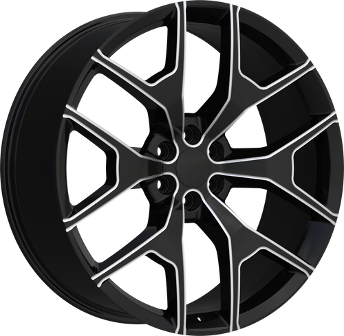 REPLICA 288 6X139.7 24x10 +30 BLACK AND MILLED