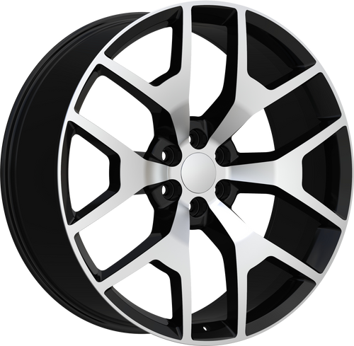 REPLICA 288 6X139.7 20x9 +32 BLACK MACHINED