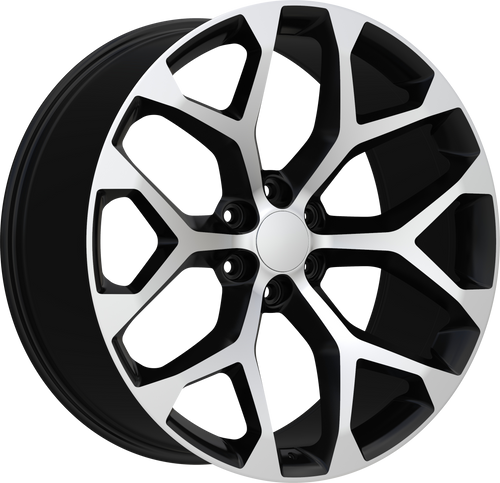 REPLICA 348 6X139.7 24x10 +30 BLACK MACHINED