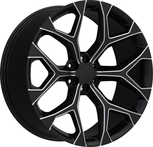 REPLICA 348 6X139.7 24x10 +30 BLACK AND MILLED