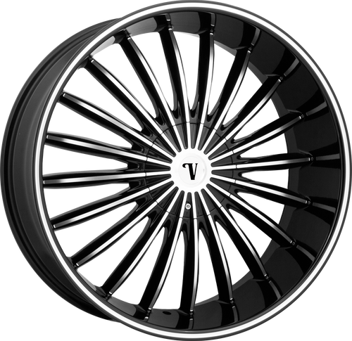 VELOCITY 11 5X114.3/5X120 20x8.5 +35 BLACK MACHINED