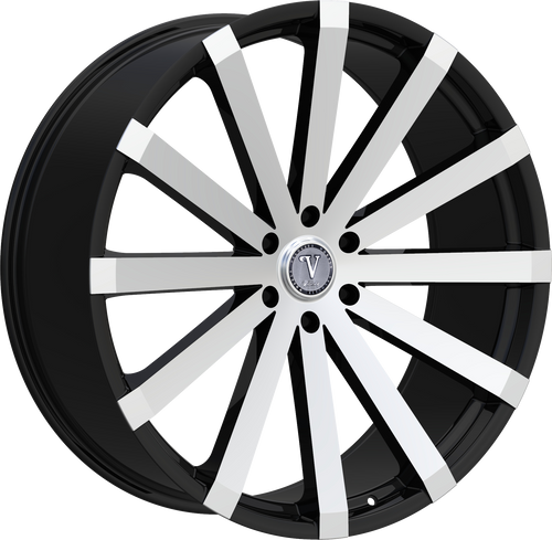VELOCITY 12 6X139.7 22x9 +13 BLACK MACHINED