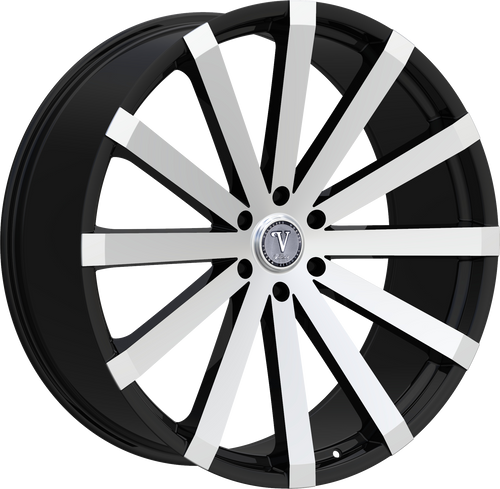VELOCITY 12 6X139.7 22x9 +30 BLACK MACHINED