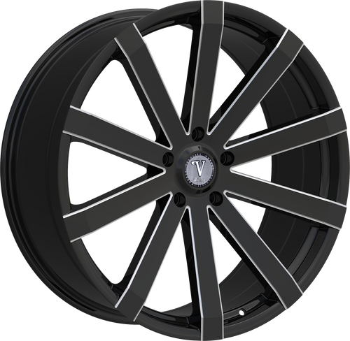 VELOCITY 12 5X114.3 18x8 +35 BLACK AND MILLED