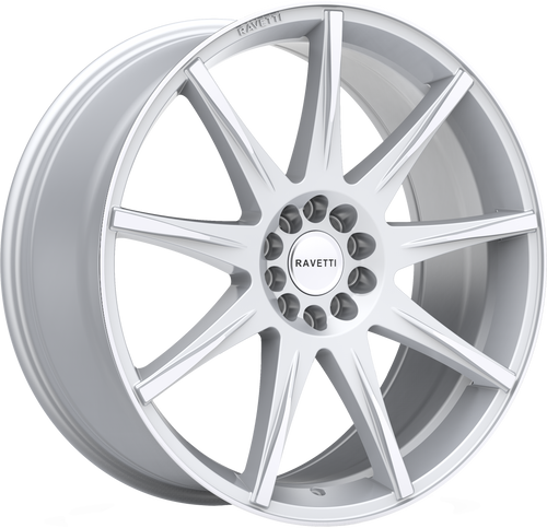 RAVETTI M9 5X114.3/5X120 17x7.5 +40 SILVER MACHINED