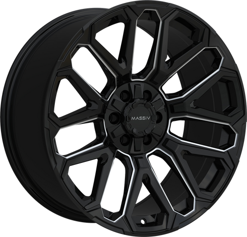 MASSIV OFF-ROAD OR5 5X127/5X139.7 17x9 -12 BLACK AND MILLED