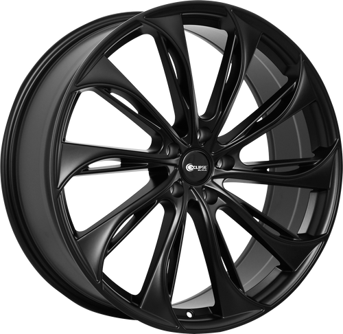 ECLIPSE 106 5X120 20x8.5 +38 FULL SATIN BLACK