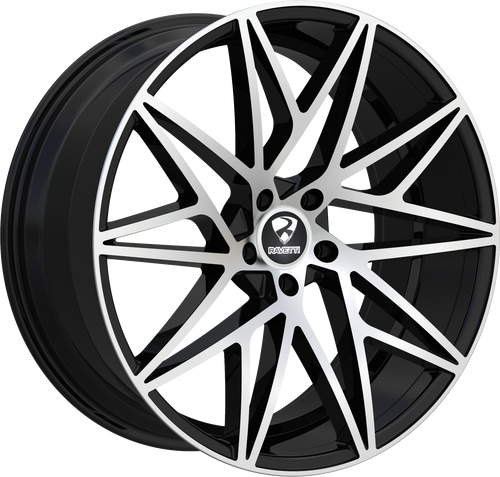 RAVETTI M5 5X120 20x8.5 +38 BLACK MACHINED