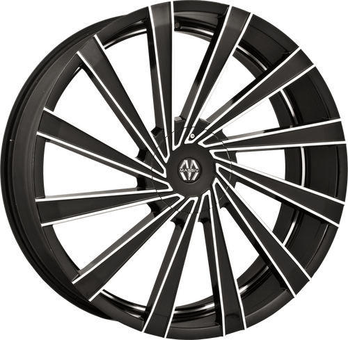 MASSIV 921 5X110/5X115 20x8.5 +38 BLACK MACHINED