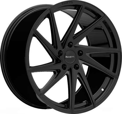 RAVETTI M10 5X120 20x10 +45 FULL GLOSS BLACK