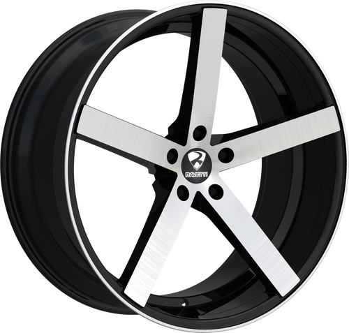 RAVETTI M1 5X114.3 20x8.5 +38 BLACK BRUSHED