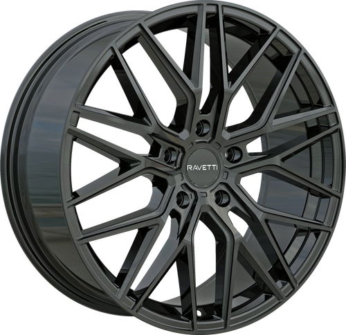 RAVETTI M16 5X120 20x8.5 +38 GLOSS BLACK