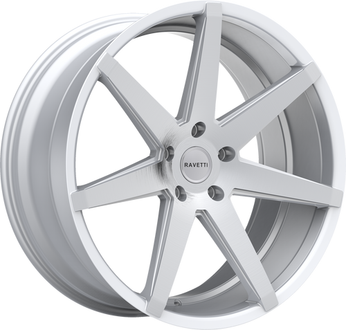RAVETTI M7 5X114.3 20x8.5 +38 SILVER BRUSHED