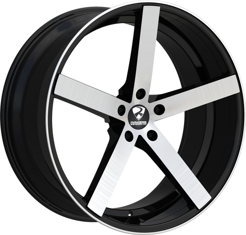 RAVETTI M1 5X120 20x10 +45 BLACK BRUSHED