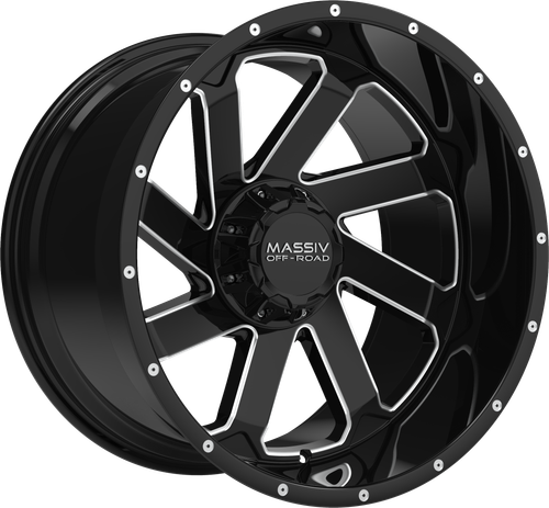 MASSIV OFF-ROAD OR4 5X127/5X139.7 20x10 -18 BLACK AND MILLED