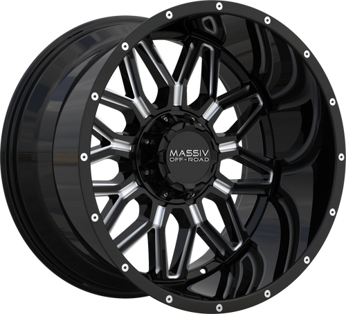 MASSIV OFF-ROAD OR1 5X127/5X139.7 20x12 -44 BLACK AND MILLED