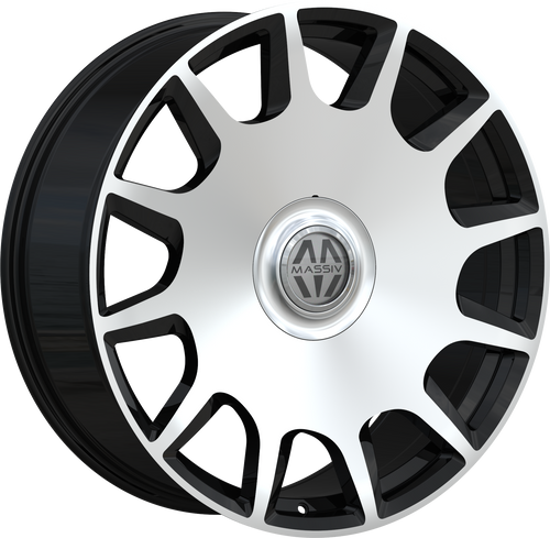 MASSIV 927 5X114.3/5X120 22x9 +40 BLACK MACHINED