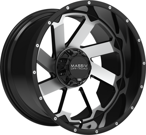 MASSIV OFF-ROAD OR4 6X135/6X139.7 22x10 -18 BLACK MACHINED