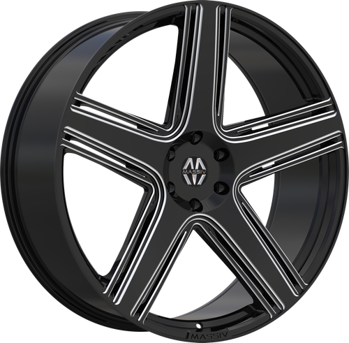 MASSIV 926 5X127 24x9 +30 BLACK AND MILLED